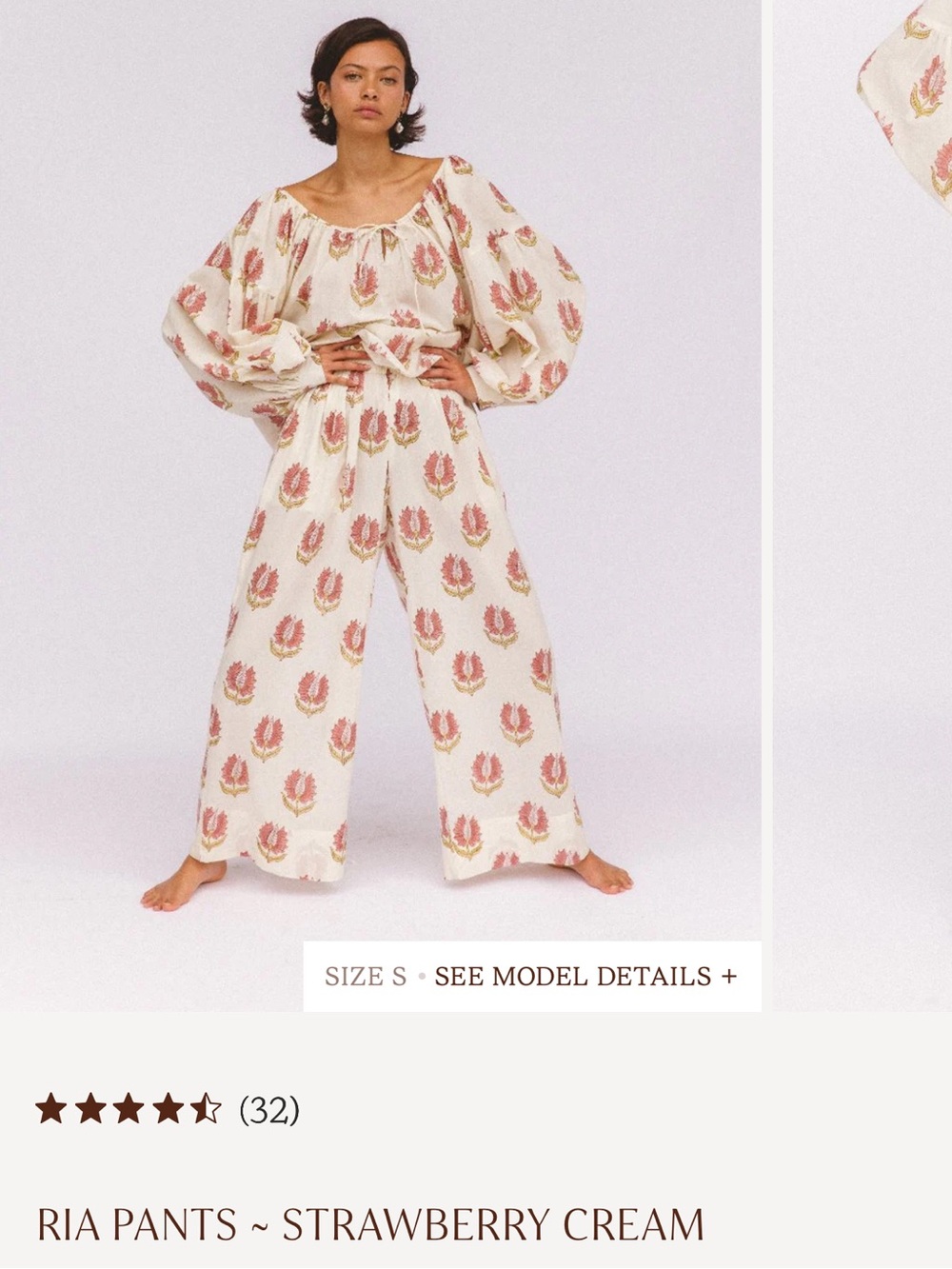 ISO Daughters of India | Ria Pants - Strawberry Cream